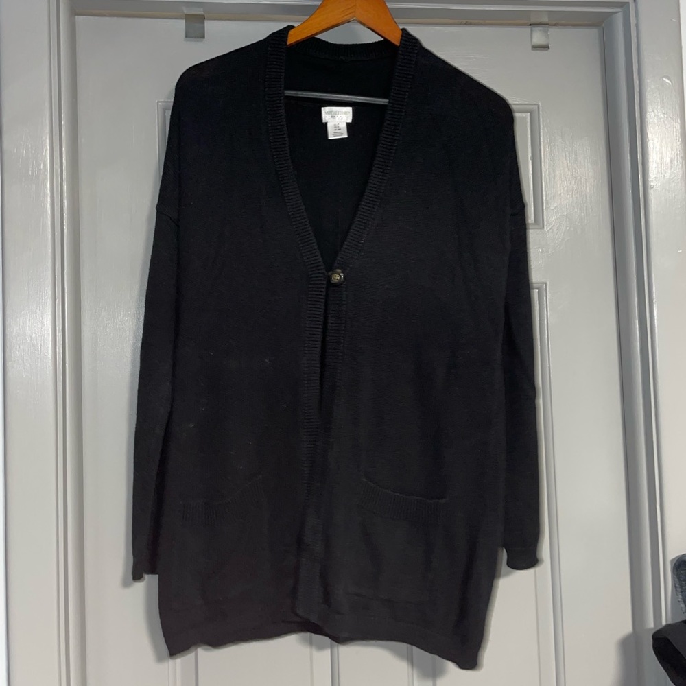 Black Open Button Maternity Sweater. MUST BE BUNDLED